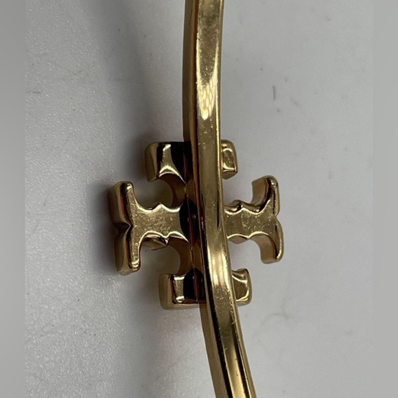 Tory Burch Gold Logo Bangle Bracelet​​ - Picture 4 of 4